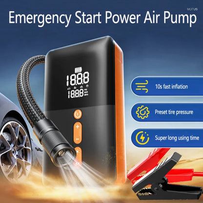 Motus 816 3 in 1 Car Battery Jump Starter, tire inflator and powerbank